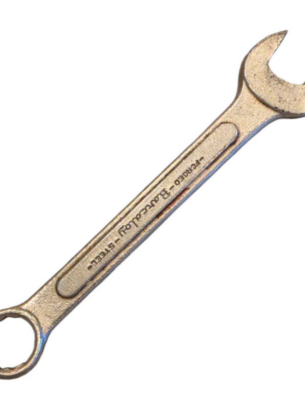 Vintage drop-forged steel combination wrench made by Barcalo-Buffalo 1/2"